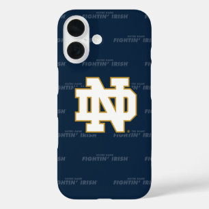 Notre Dame   Repeating Pattern iPhone 16 Case