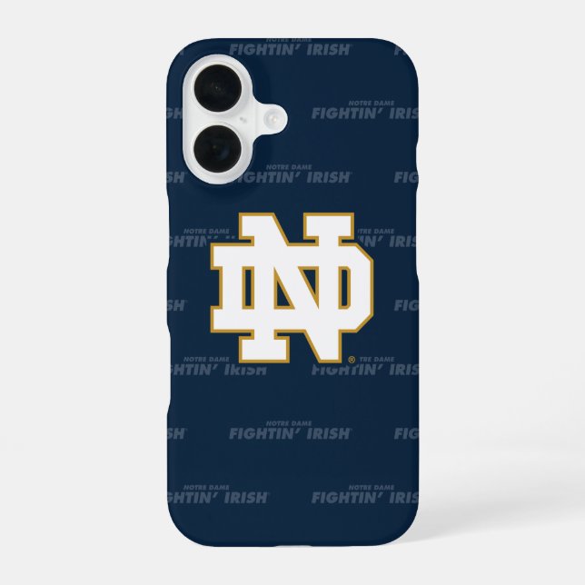 Notre Dame | Repeating Pattern Iphone Case (Back)