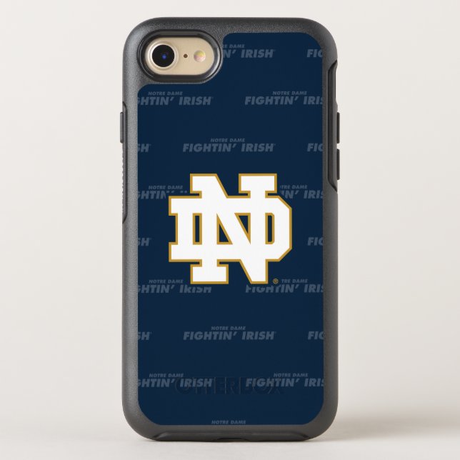 Notre Dame | Repeating Pattern Otterbox iPhone Case (Back)