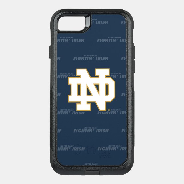 Notre Dame | Repeating Pattern Otterbox iPhone Case (Back)