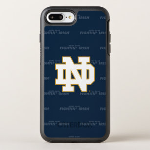 Notre Dame   Repeating Pattern OtterBox Symmetry iPhone 8 Plus/7 Plus Case