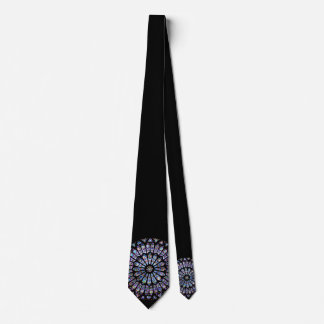 Notre Dame Rose Window Neck Tie