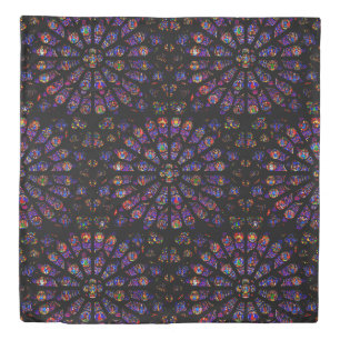 Notre Dame South Rose Window Duvet Cover