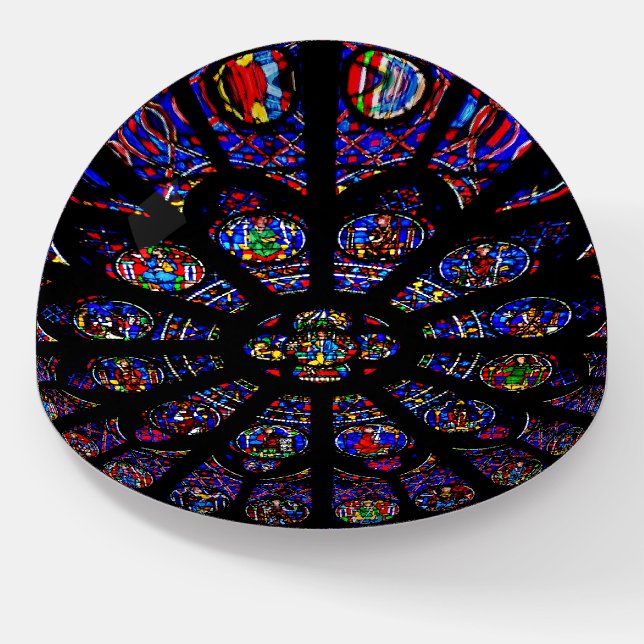 Notre Dame South Rose Window Paperweight (Angled)