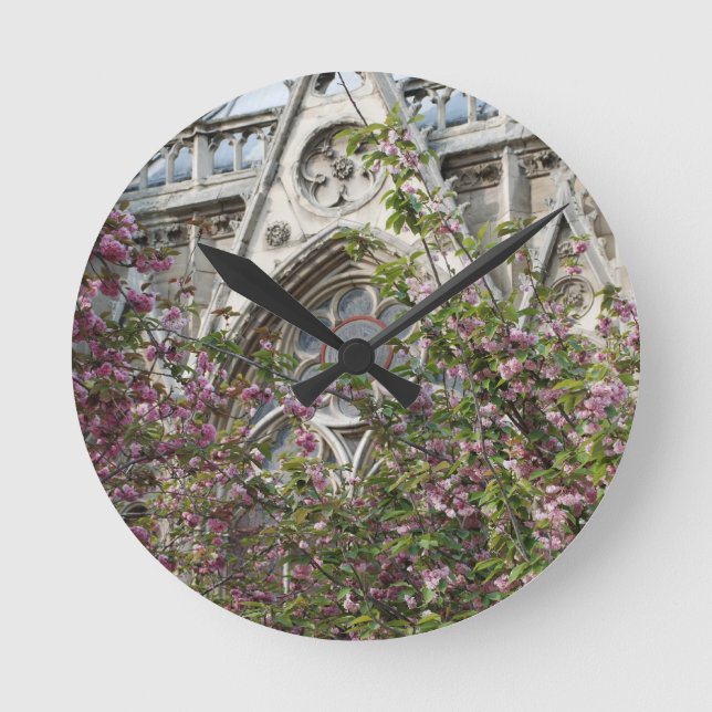 Notre Dame spring Round Clock (Front)