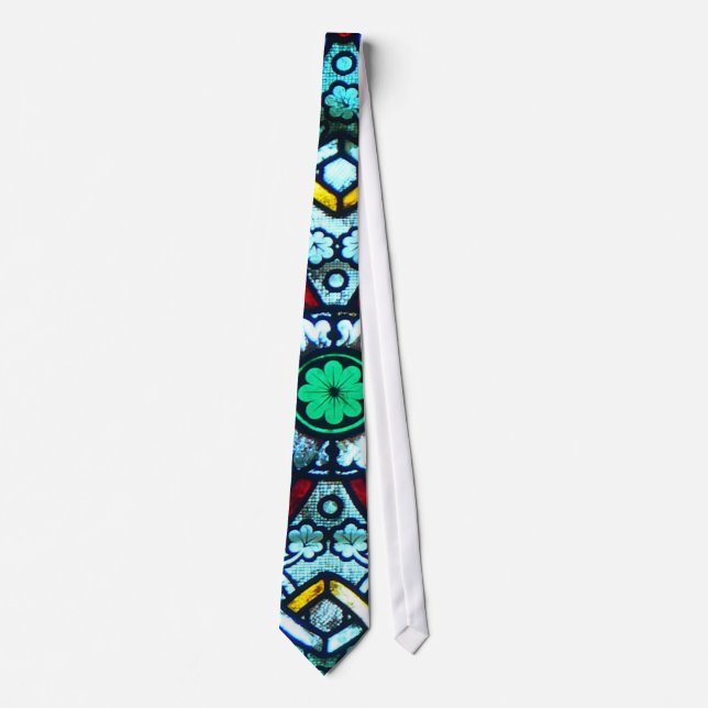 Notre Dame Stained Glass Neck Tie (Front)
