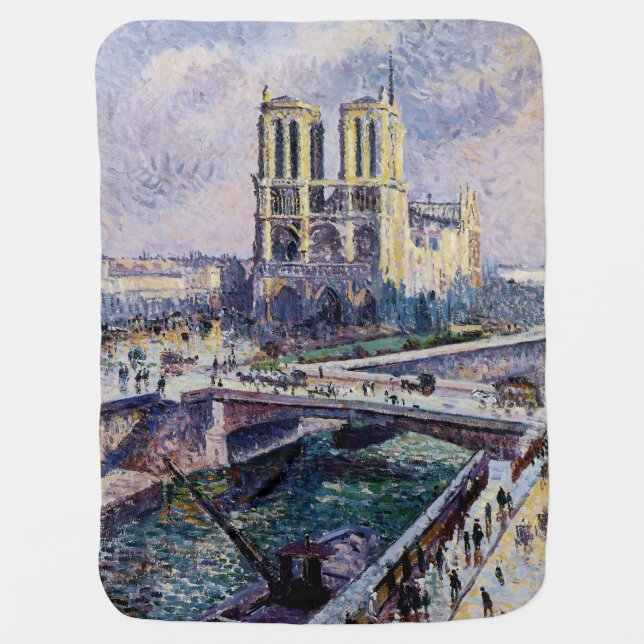 Notre Dame Swaddle Blanket (Front)