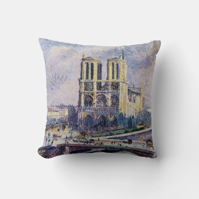 Notre Dame Throw Pillow (Front)