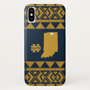 Notre Dame   Tribal State Love iPhone X Case