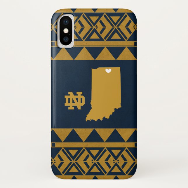 Notre Dame | Tribal State Love Case-Mate iPhone Case (Back)