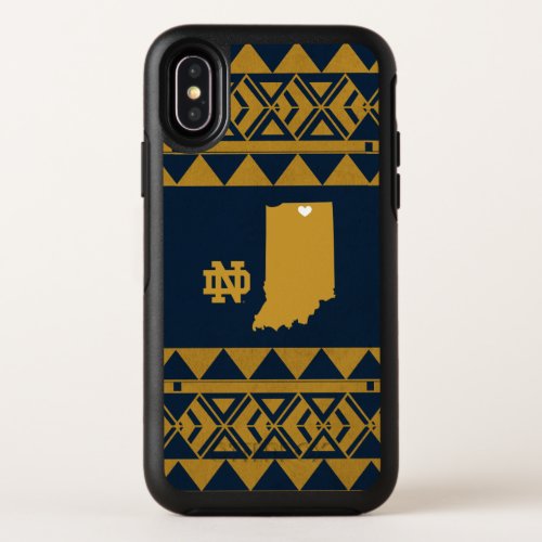 Notre Dame  Tribal State Love OtterBox Symmetry iPhone X Case