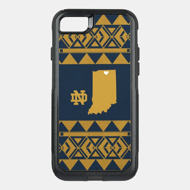 Notre Dame | Tribal State Love Otterbox iPhone Case (Back)