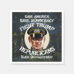NoTrump Republican Party Grad Retirement Wedding Napkins