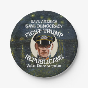 NoTrump Republican Party Grad Retirement Wedding Paper Plates