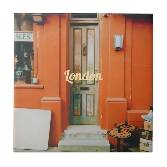 Notting Hill Doorstep, London, UK Bottle Opener Ceramic Tile (Front)