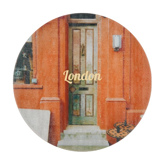 Notting Hill Doorstep, London, UK Bottle Opener Cutting Board (Front)