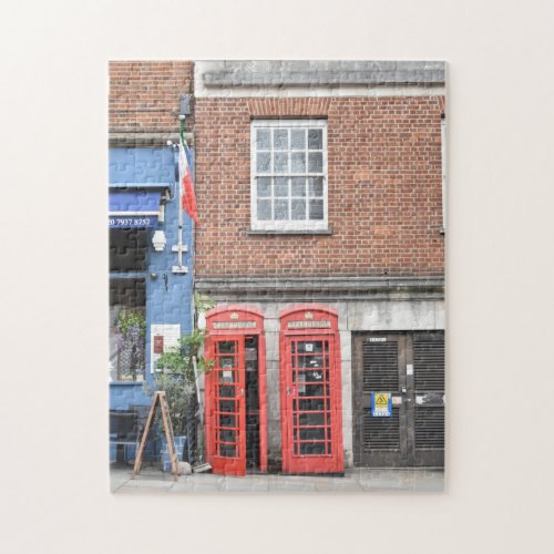 Notting Hill Phone Boxes London United Kingdom Jigsaw Puzzle