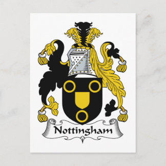 Nottingham Family Crest Postcard