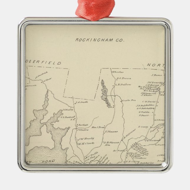 Nottingham, Rockingham Co Metal Ornament (Front)