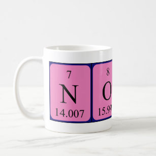 Noud periodic table name mug