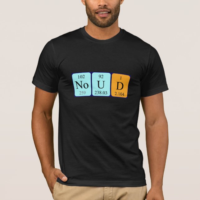 Noud periodic table name shirt (Front)