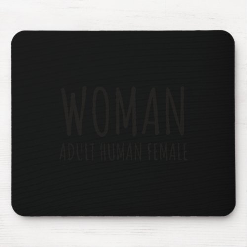 Noun Adult Human Female Feminist  Mouse Pad