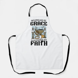 Nourished by Grace, Sustained by Faith Design Apron
