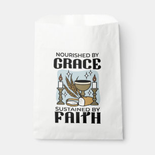 Nourished by Grace, Sustained by Faith Design Favor Bag