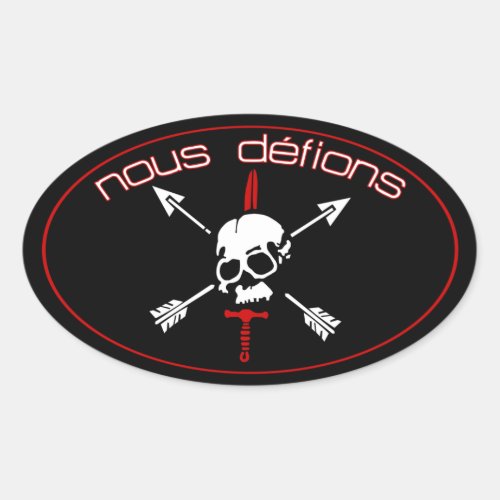 Nous Defions Oval Sticker