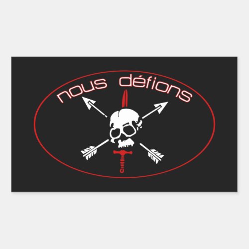 Nous Defions Rectangular Sticker