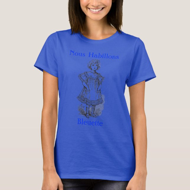 Nous Habillons Bleuette in skirt T-Shirt (Front)