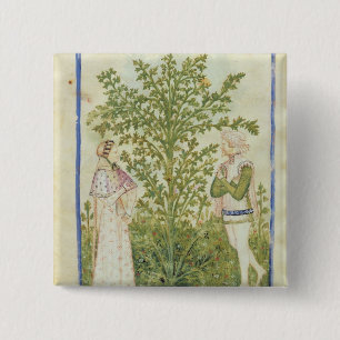 Nouv Acq Lat Celery, from 'Tacuinum Sanitatis' Pinback Button