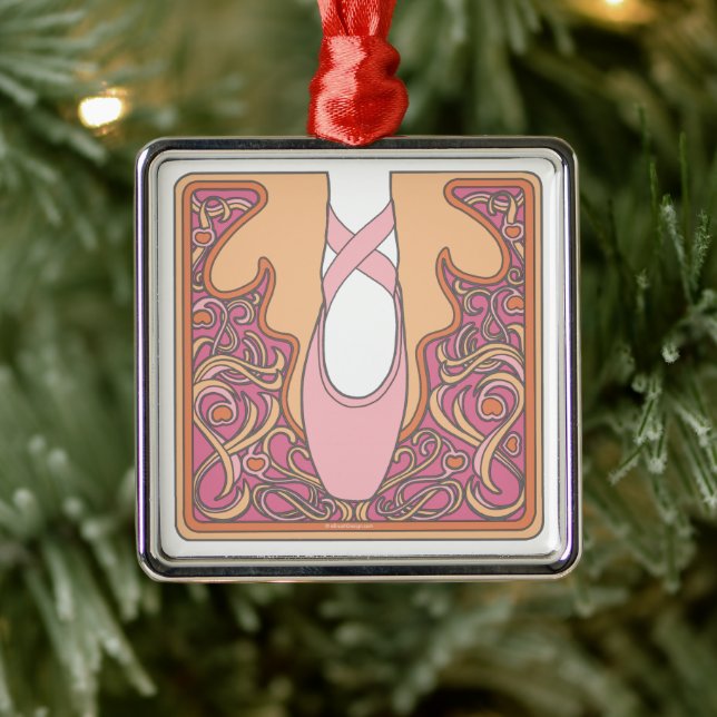 Nouveau Ballet Metal Ornament (Tree)