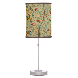 Nouveau Butterflies and Orange Trees Table Lamp