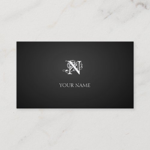 Nouveau graphite business card template