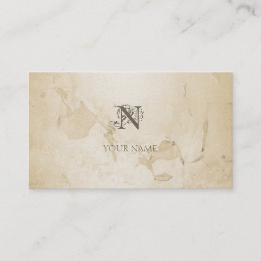 Customizable Nouveau Grunge Golden Business Cards