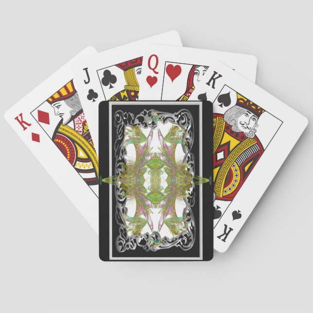 nouveau leaf quad 1 poker cards (Back)