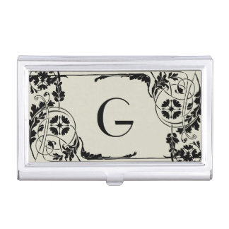 Nouveau Monogram Business Card Case