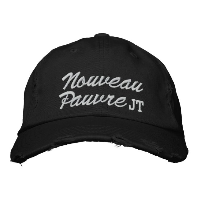 Nouveau Pauvre (Poor) - SRF Embroidered Baseball Cap (Front)