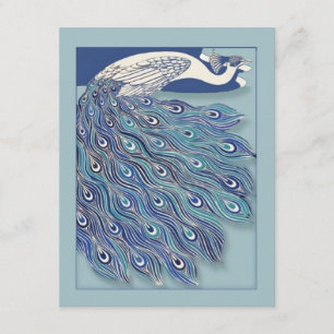 Nouveau Peacock Bridal Shower Invitation