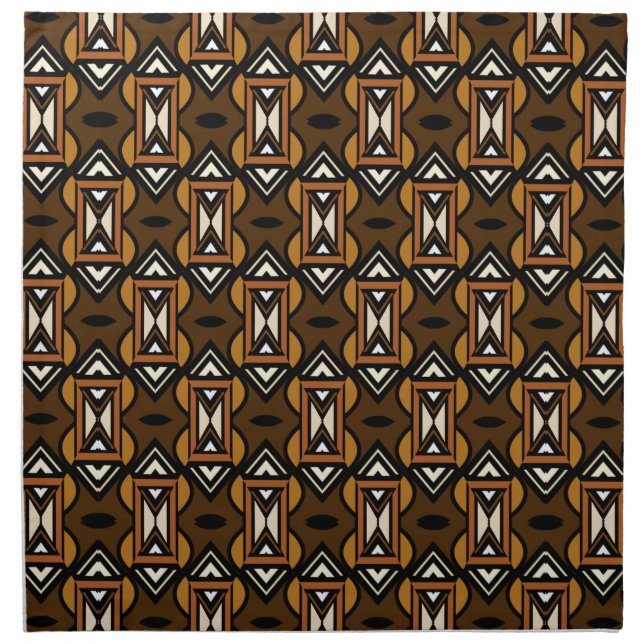 Nouveau Uhuru African Style Design  Napkins (Front)