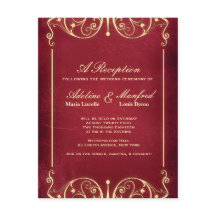 Nouveau Victorian: Red & Gold Reception