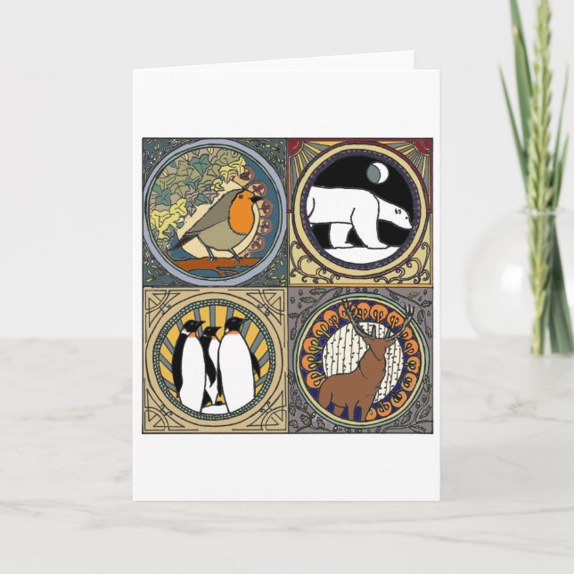 Nouveau Winter Holiday Card (Front)