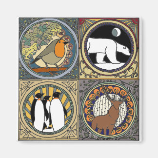 Nouveau Winter Magnet