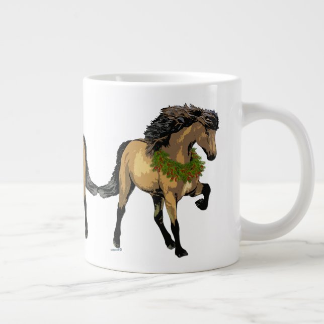 Nouvelle Icelandic Horse Giant Coffee Mug (Right)