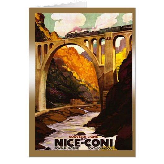 Nouvelle Ligne de Nice à Coni via Tende Cards (Front)