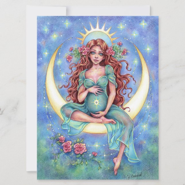 Nova Art Card New Baby Moon Mother (Front)