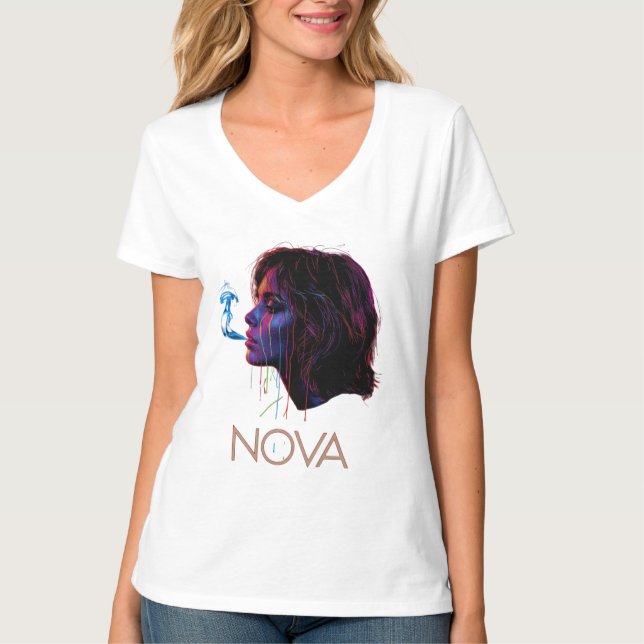 Nova Glow Painted Silence T-Shirt (Front)