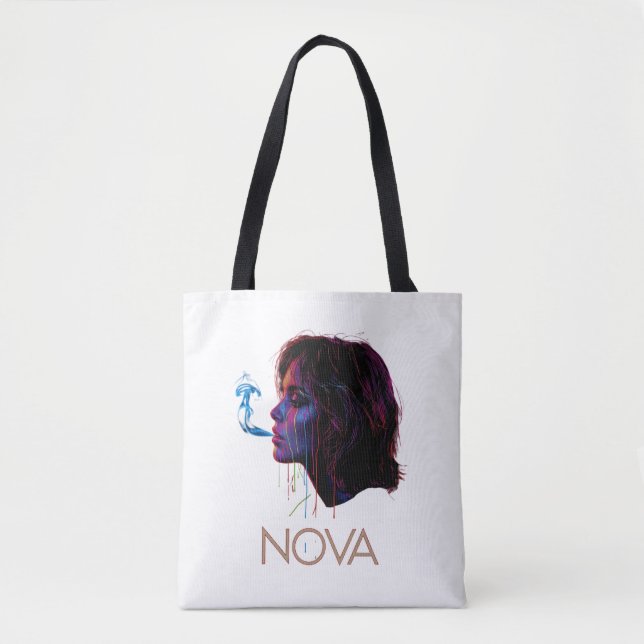 Nova Glow Painted Silence Tote Bag (Front)