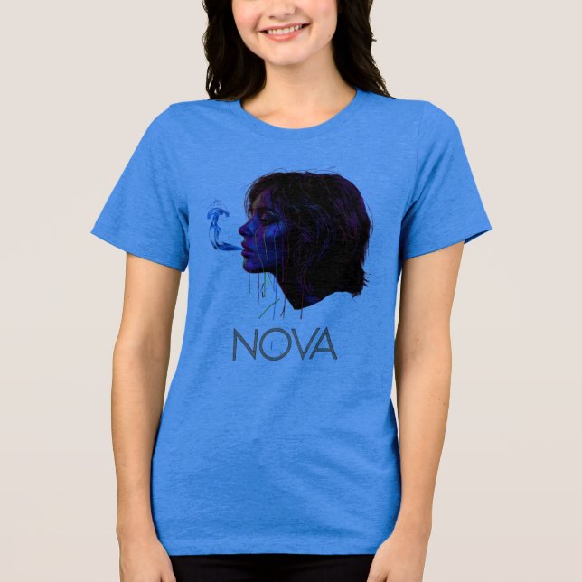 Nova Glow Painted Silence Tri-Blend Shirt (Front)